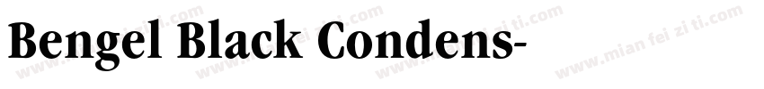Bengel Black Condens字体转换
